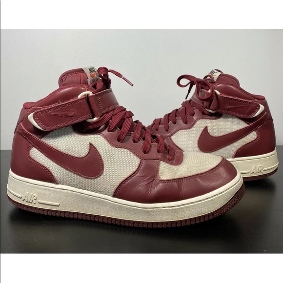 Nike Air Force 1 Mid '07 Team Red Summit White Size 10.5 Mens 315123-610 - Picture 3 of 6